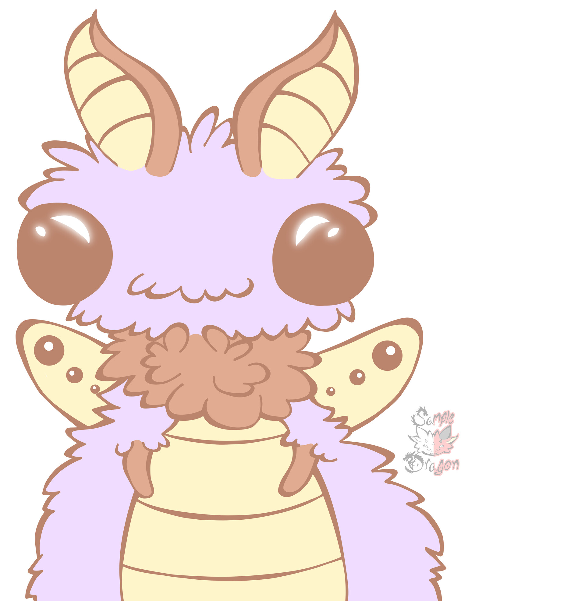 ArtStation - Moth Insectasaurus Coloring Page Free2Use