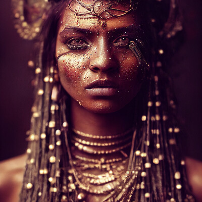 And3d and3d rusty metallic steampunk indian woman portrait covered in 1d6753a9 0ce2 4780 8bd3 2f14670833a7