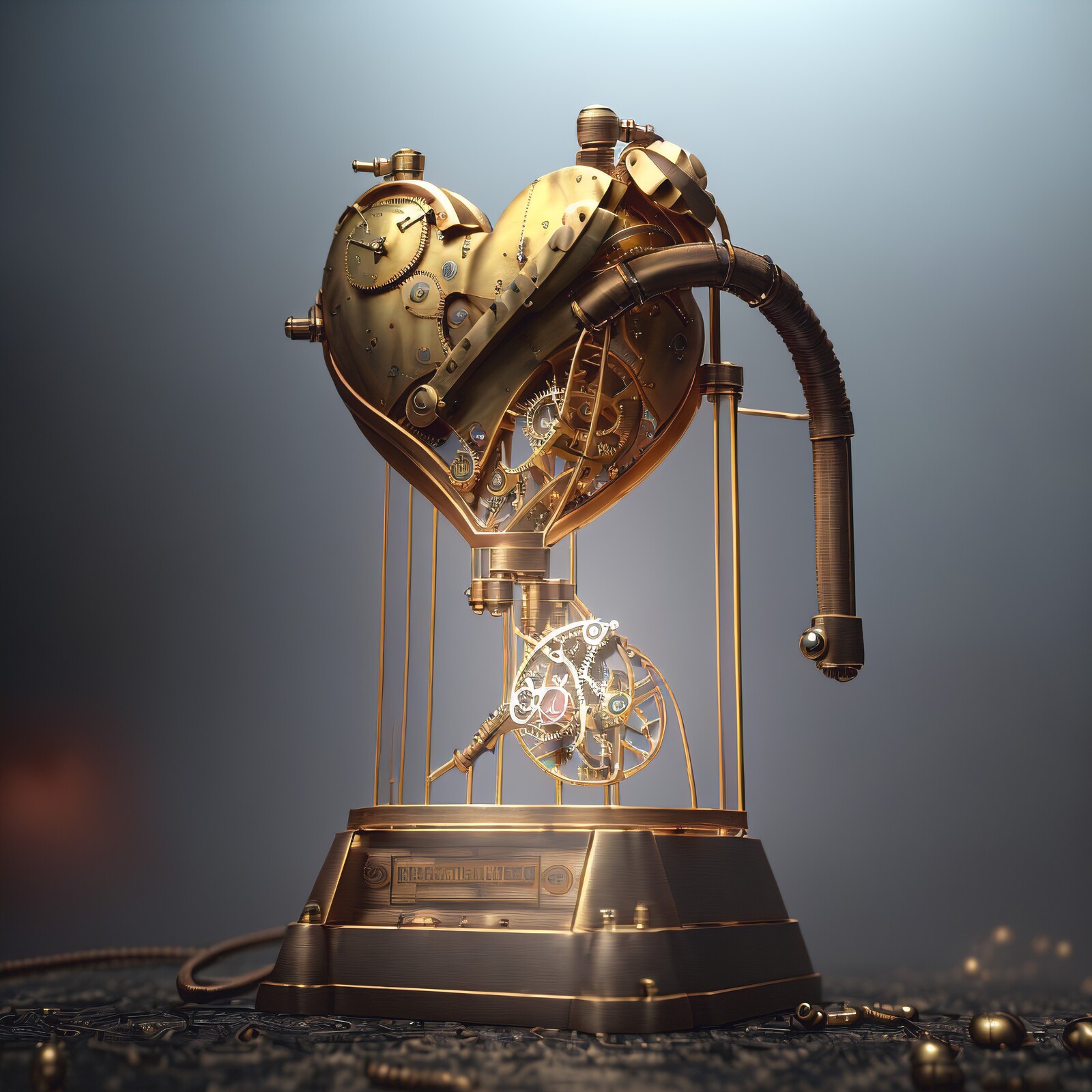 artificial steampunk clockwork hearts