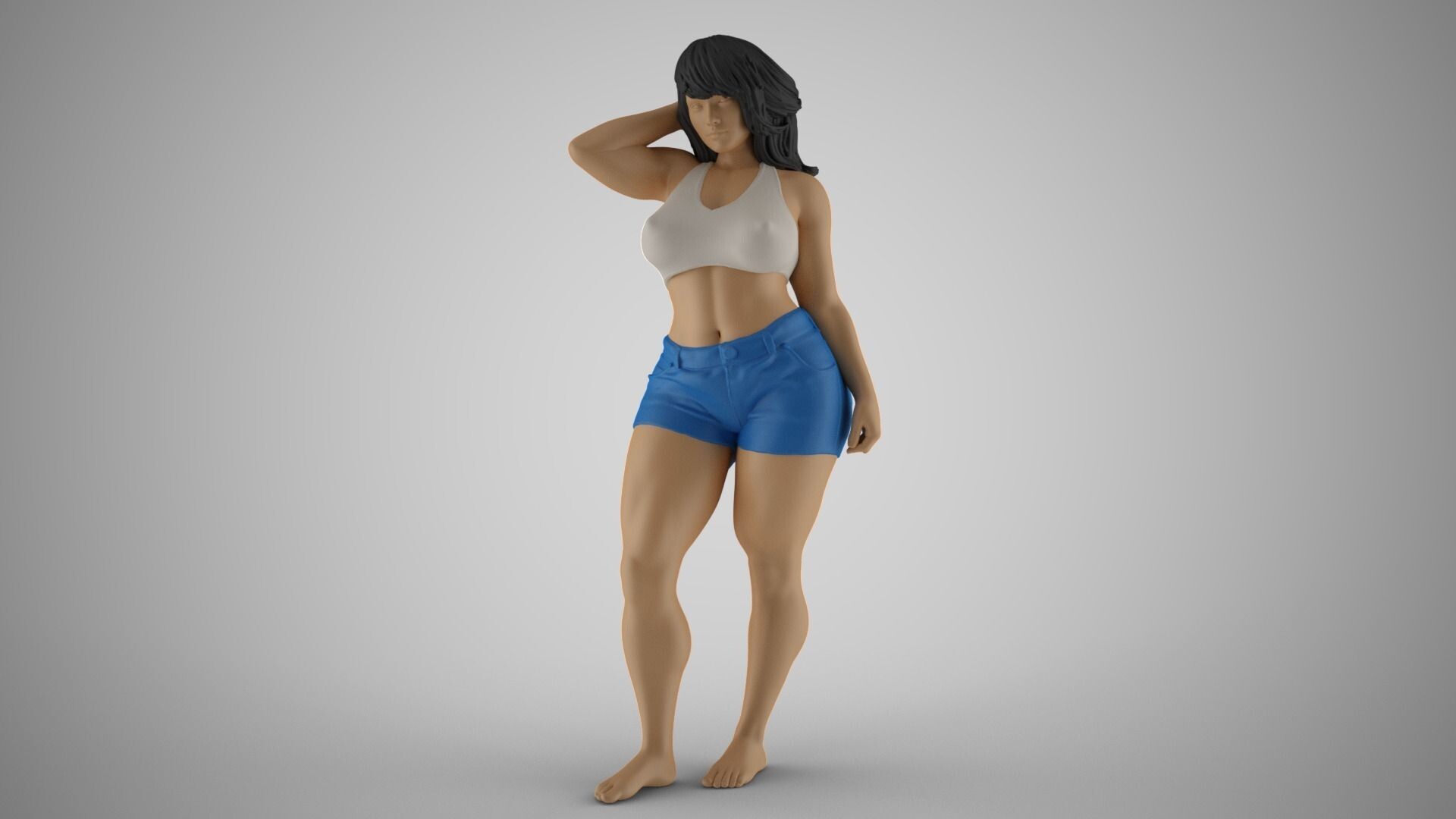 Artstation Cheeky Girl 3d Print Model