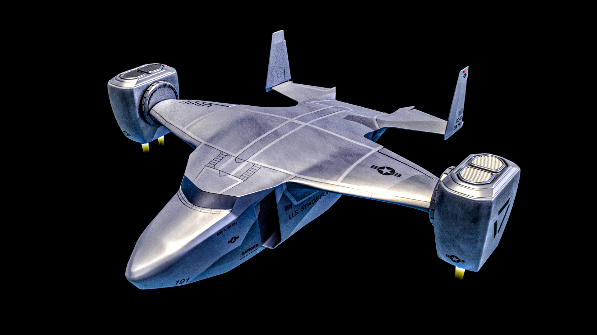 ArtStation VTOL cargo aircraft-concept