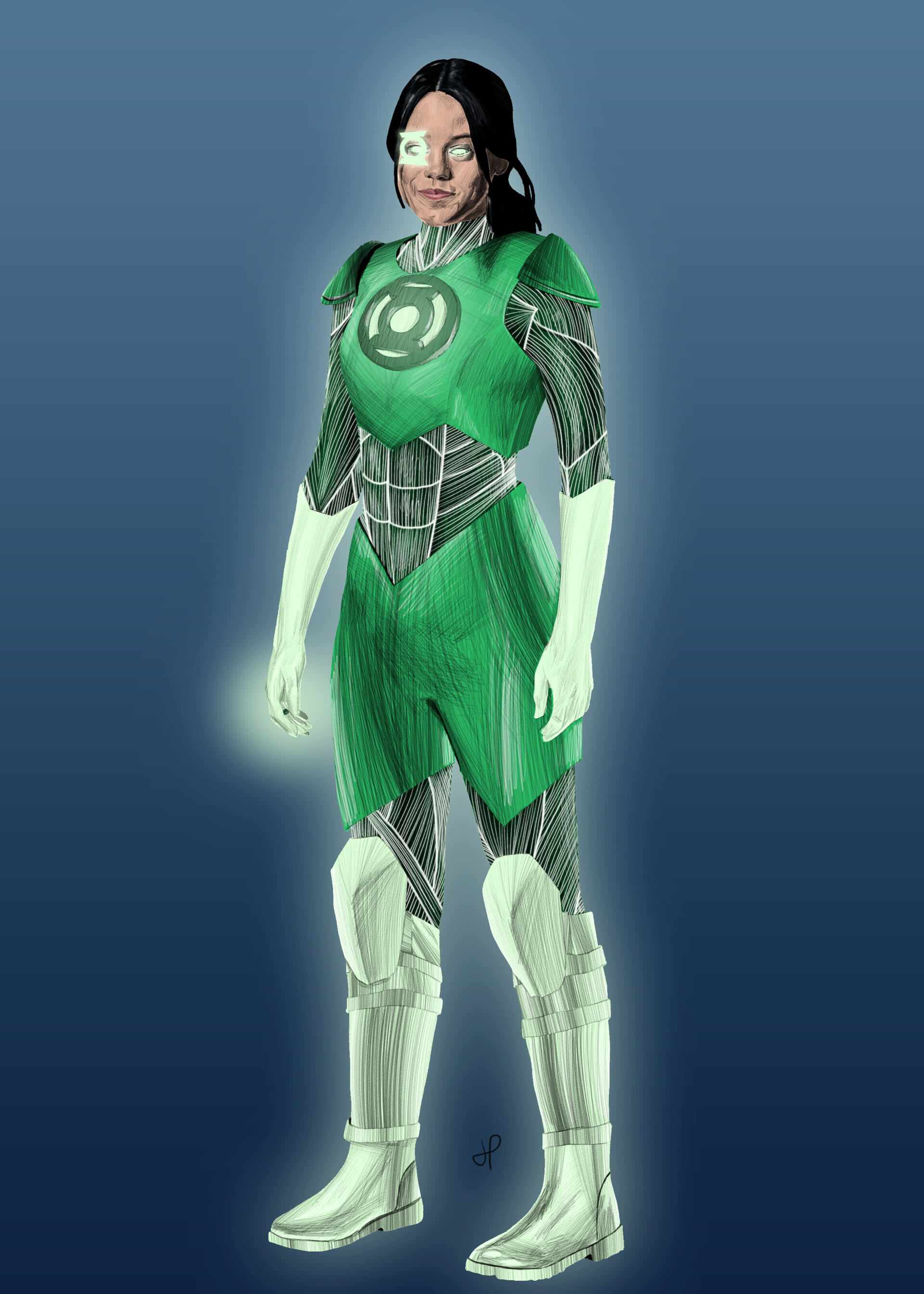 Artstation green lantern jessica cruz redesign