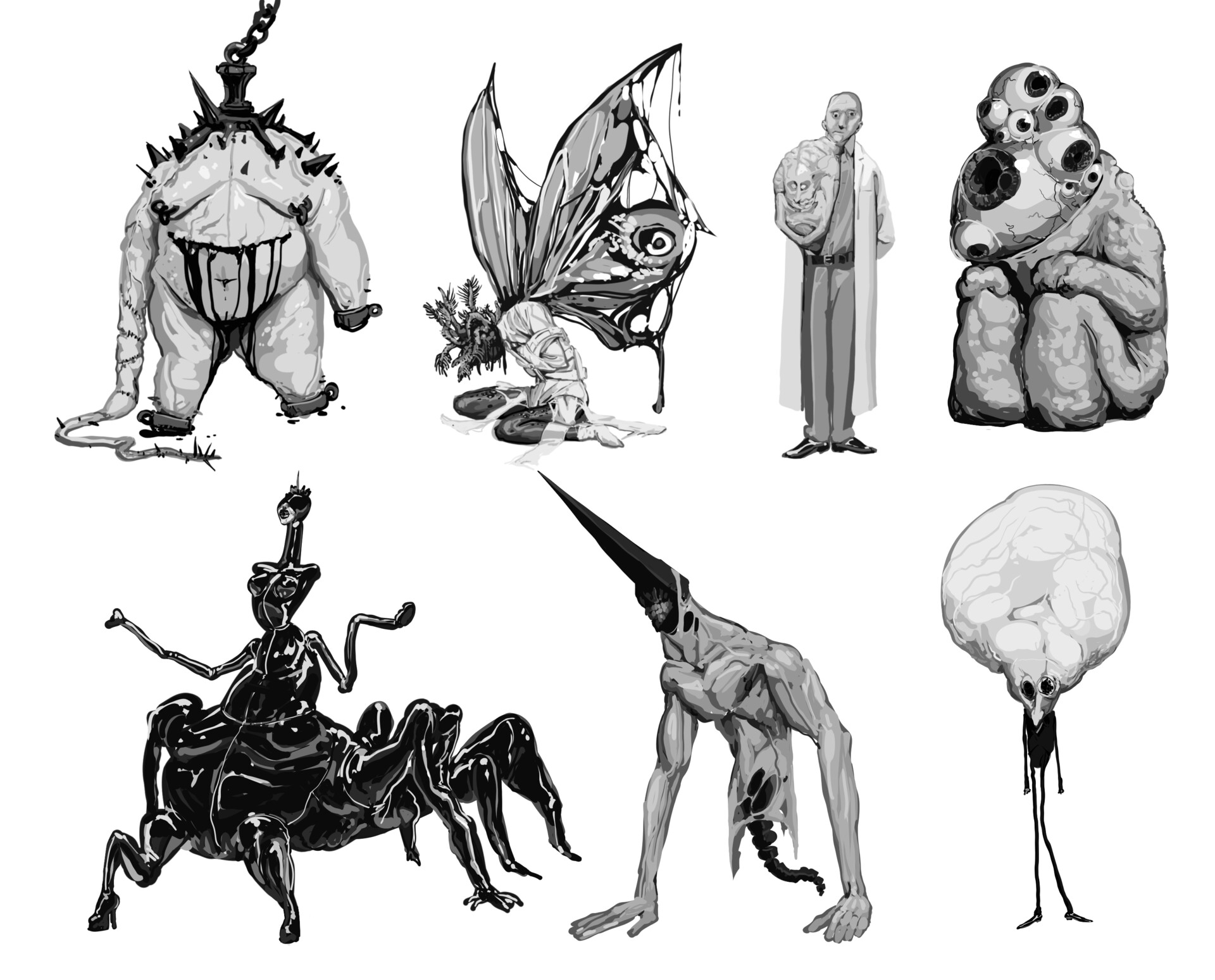 ArtStation - An assortment of spooky people