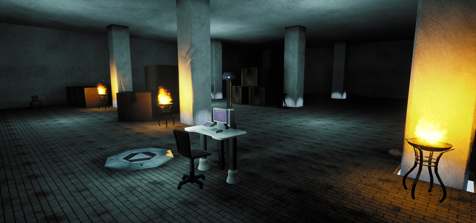 Title Screen Environment.