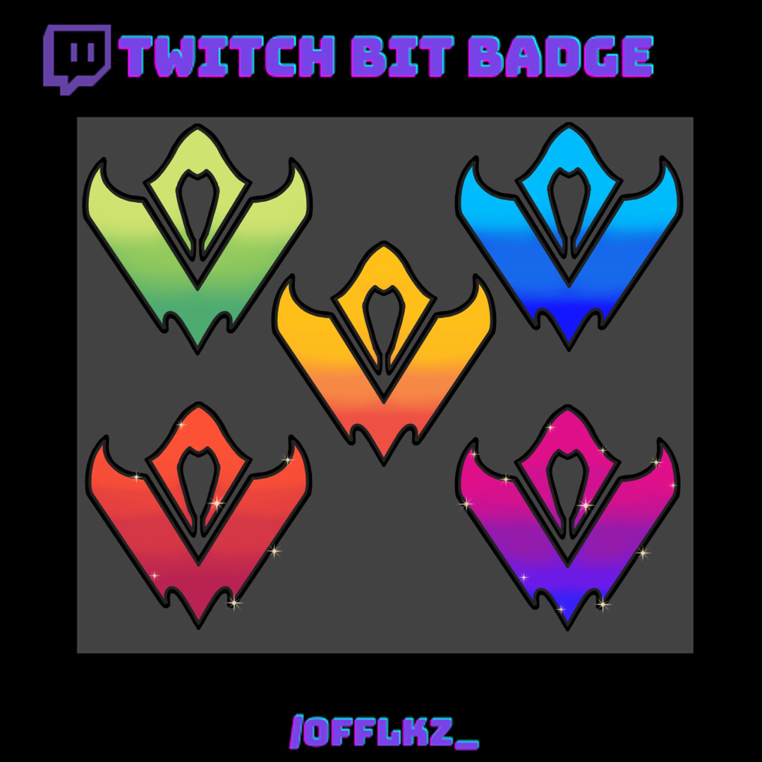 Artstation twitch bit badges omen valorant