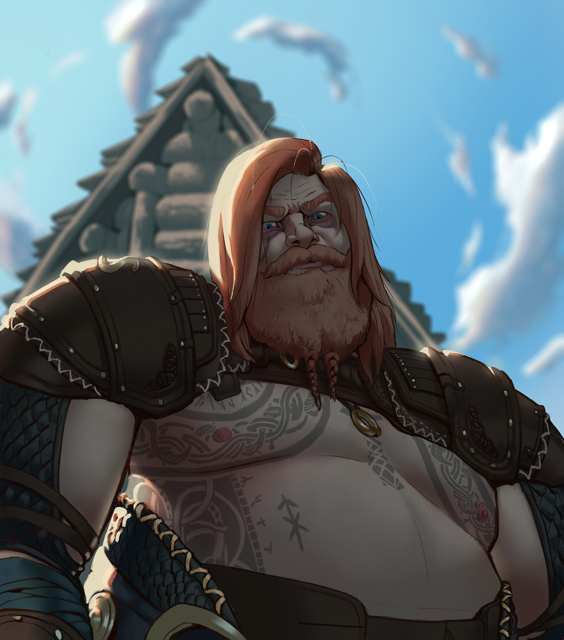 Thor from God of War: Ragnarok, Fanart by me! : r/gaming
