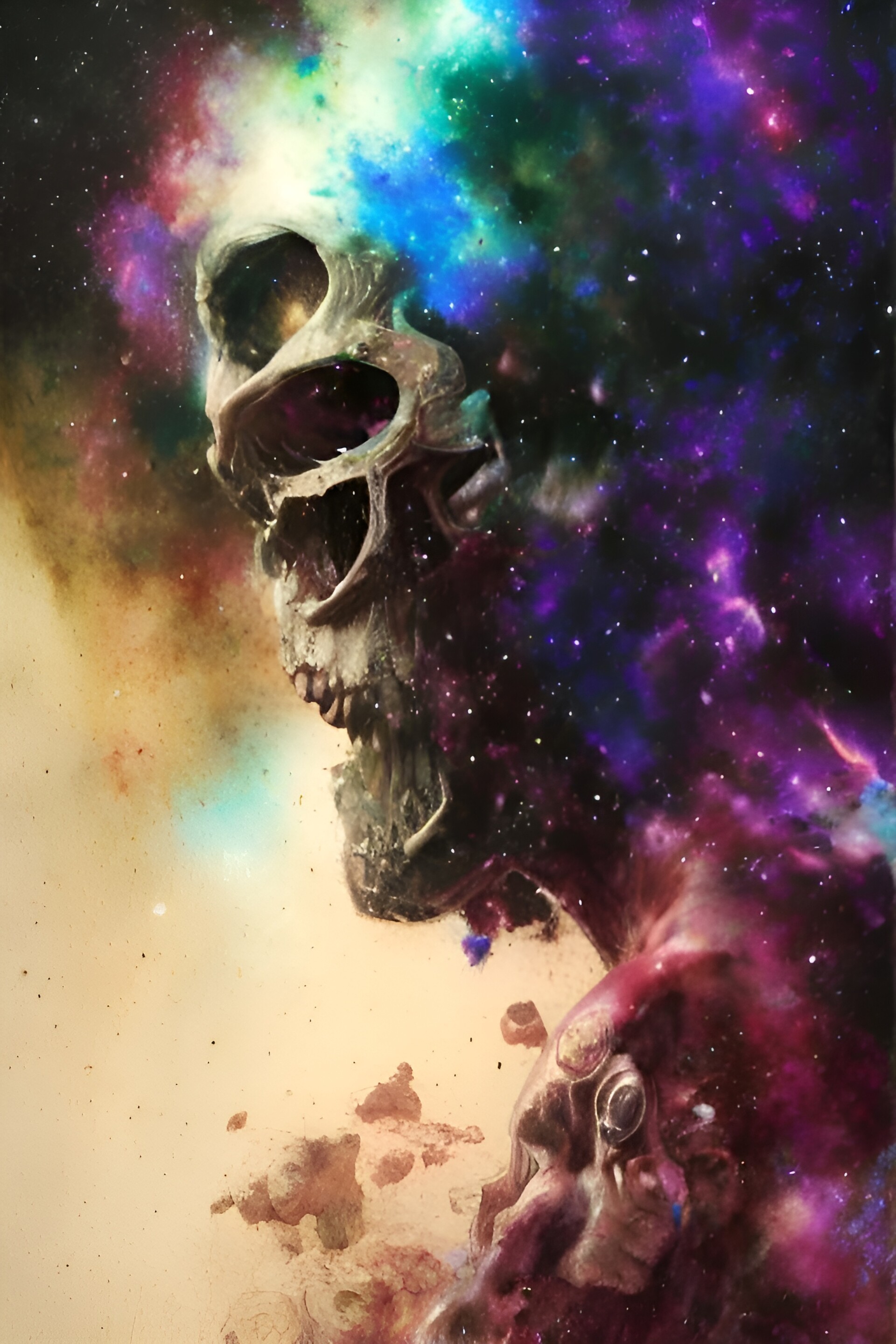 Skull Galaxy, best, cool, galaxy horror, new, nice, skull, top, HD wallpaper  | Peakpx