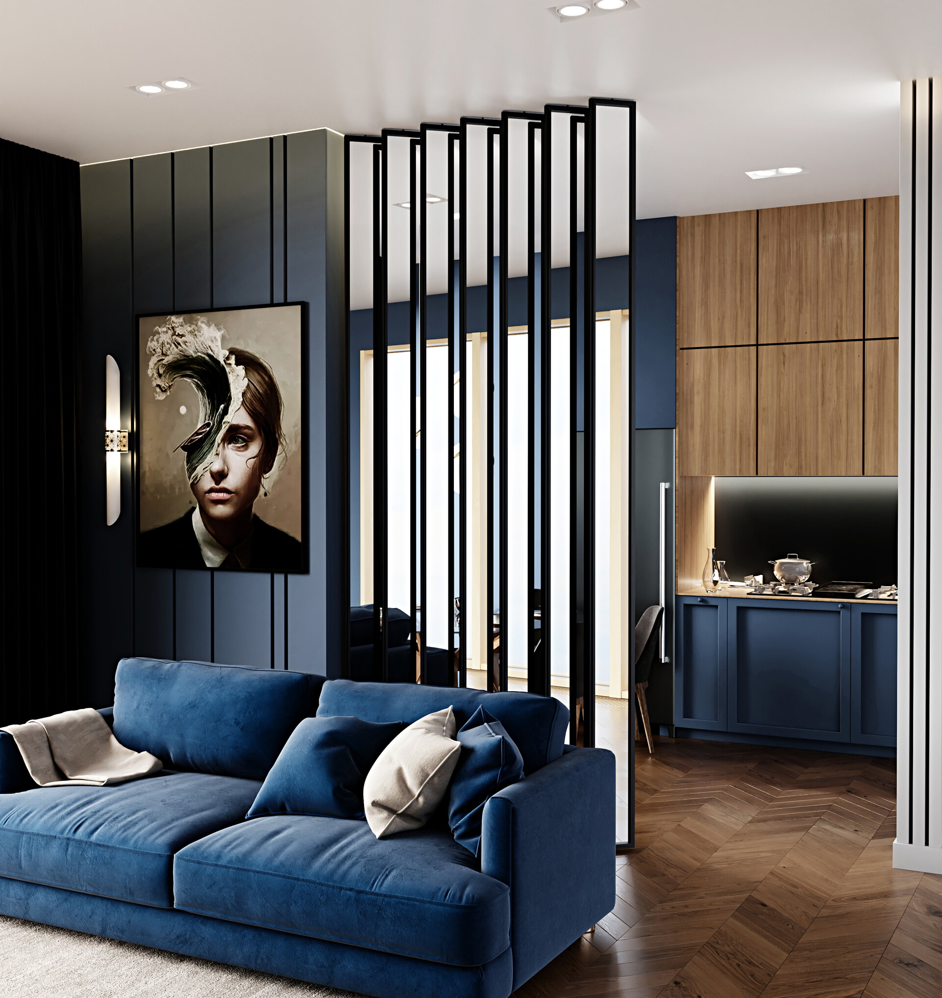 ArtStation Deep Blue Interior