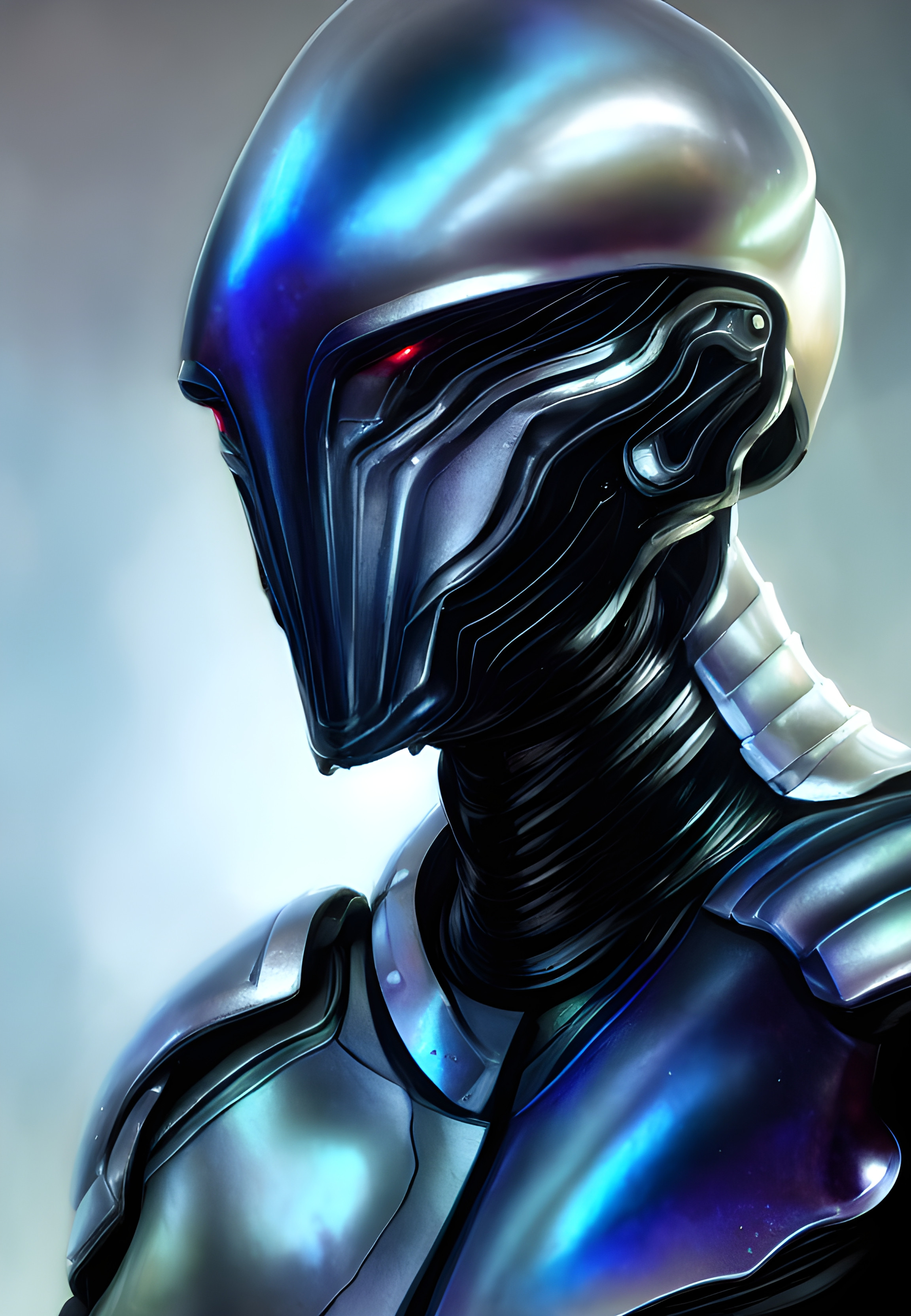 Light Blue Alien character vector illustration © DesignWolf (#5094903)