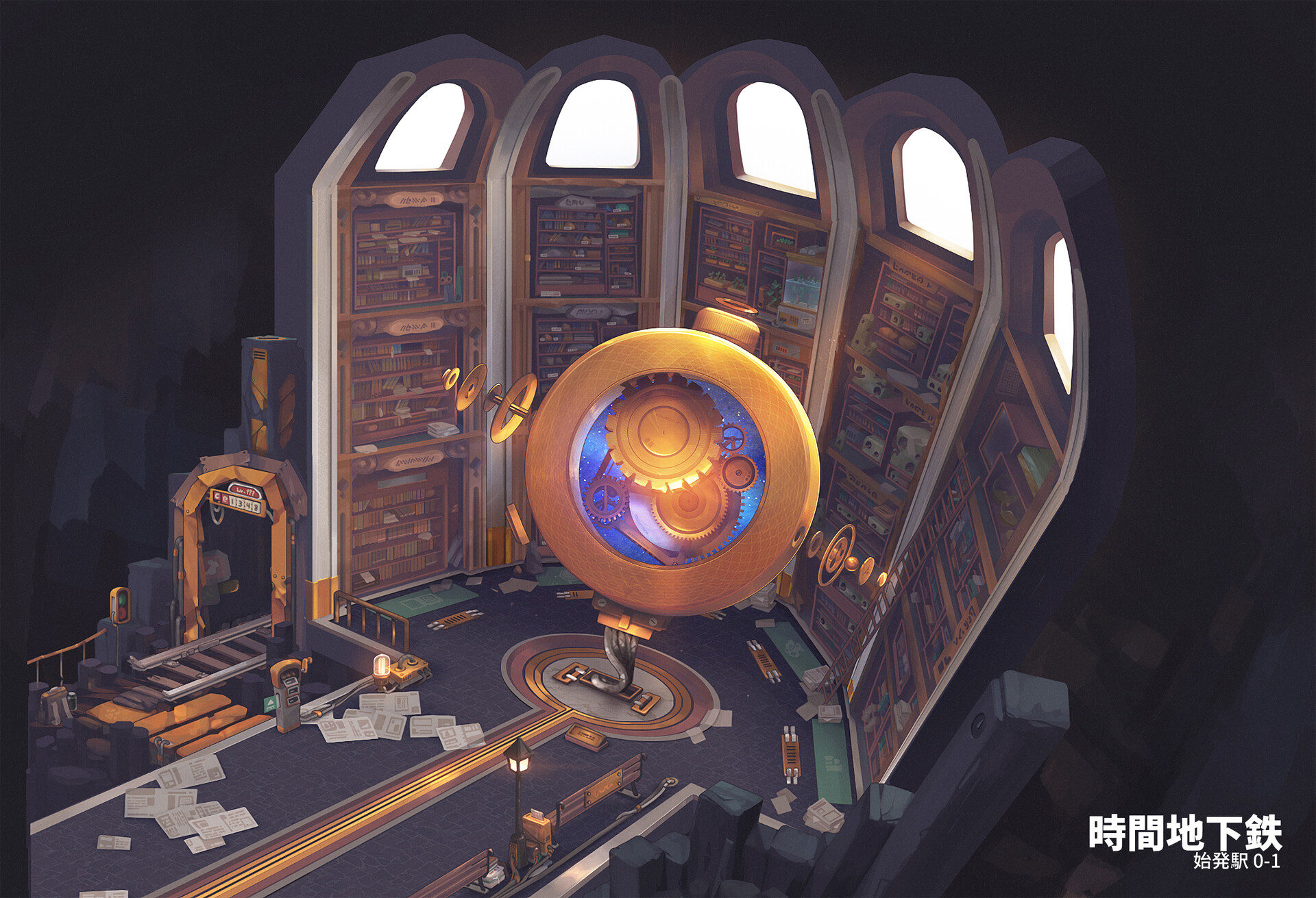 ArtStation TIME SUBWAY STATION artstation-time-subway-station