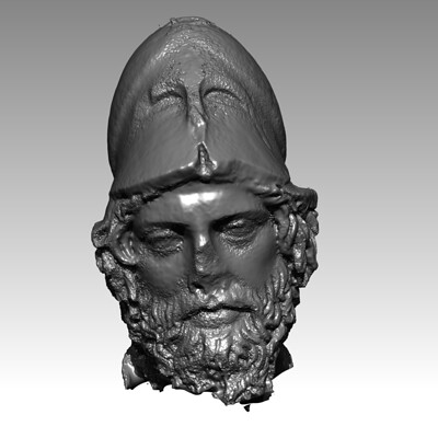 Ritratto di stratega (Pericle) - Portrait of Stratega  (Raw photogrammetry not cleaning)