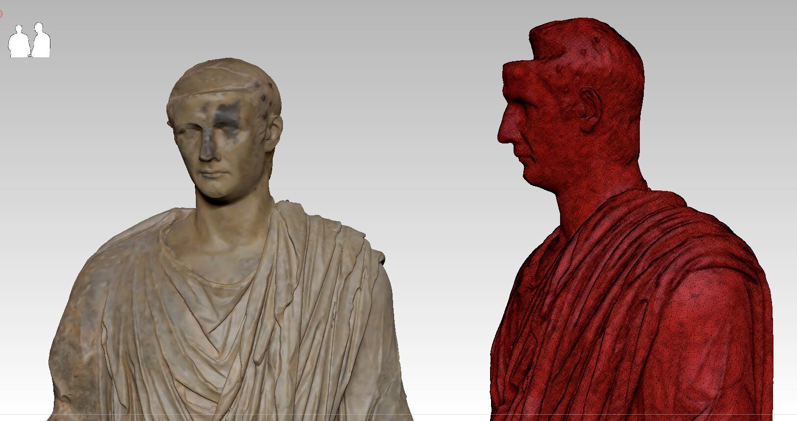 ArtStation - Emperor Claudio, roman statue for archaeological museum of ...