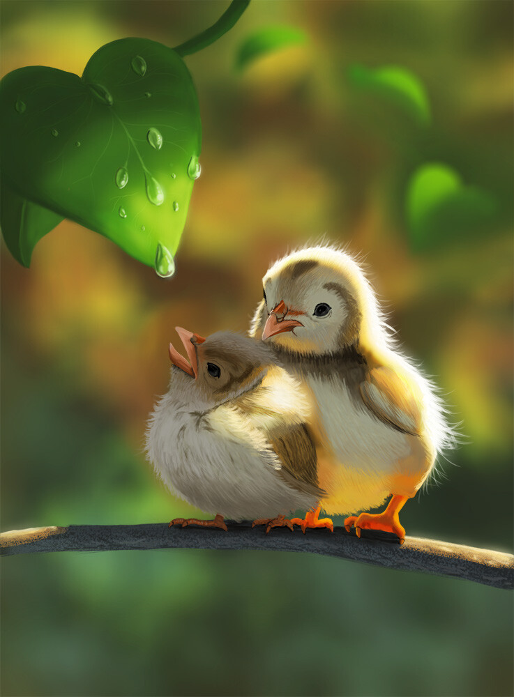 ArtStation - Cute Little Chicks