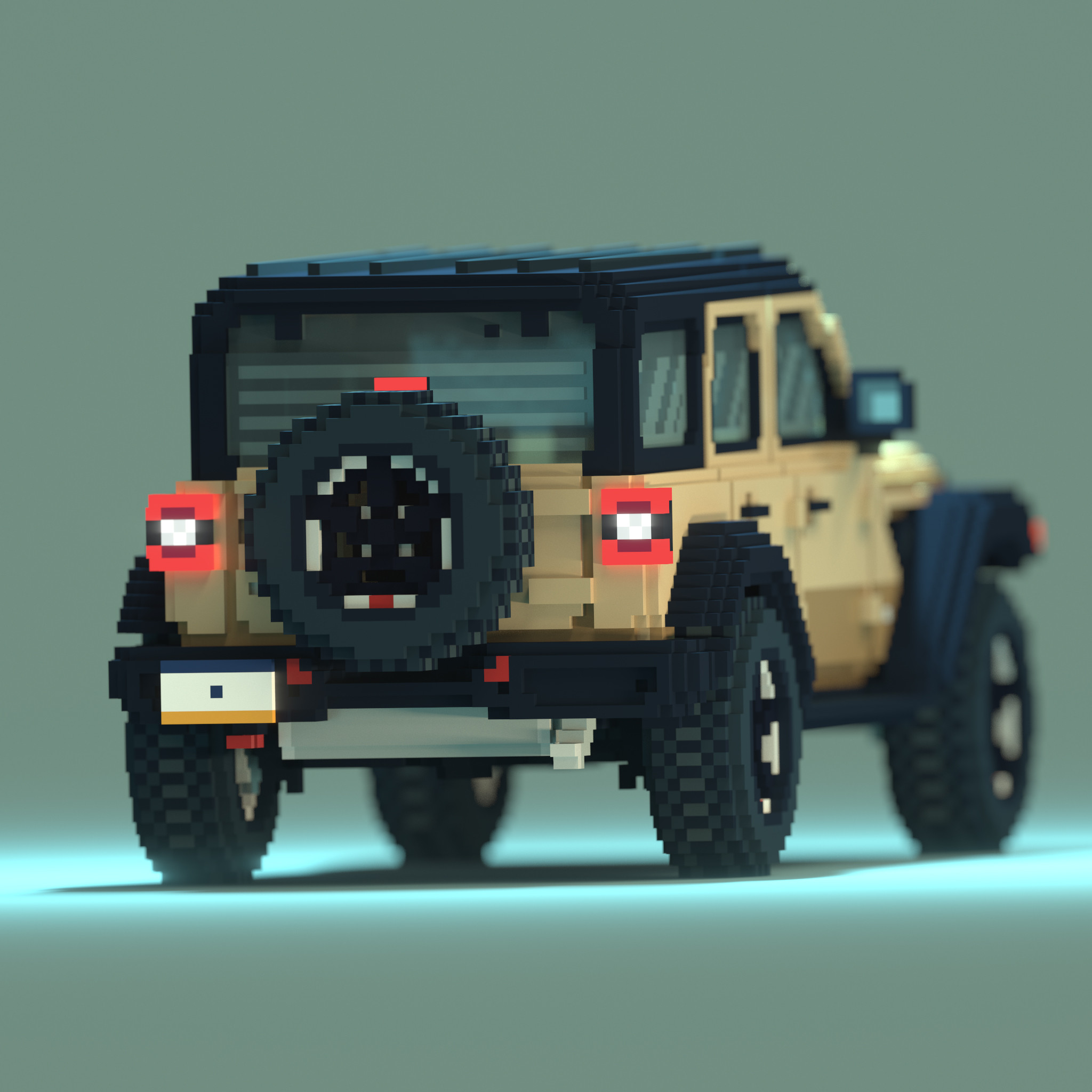 Rear angle of voxel 2018 Jeep Wrangler  Unlimited.