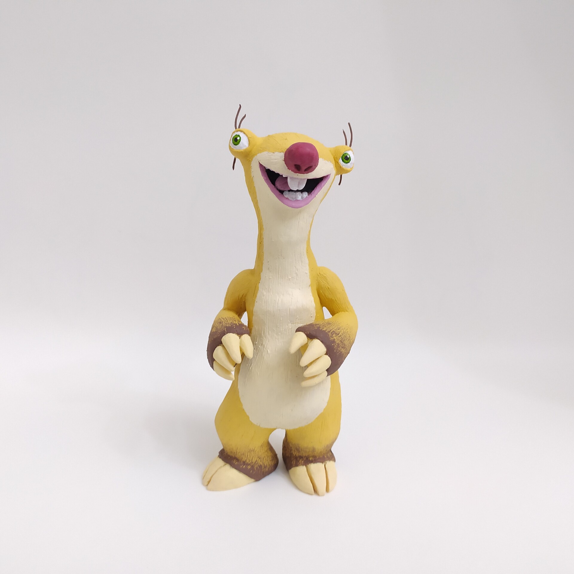 ArtStation - Polymer Clay Ice Age Sid Figure, image size:1920x1920