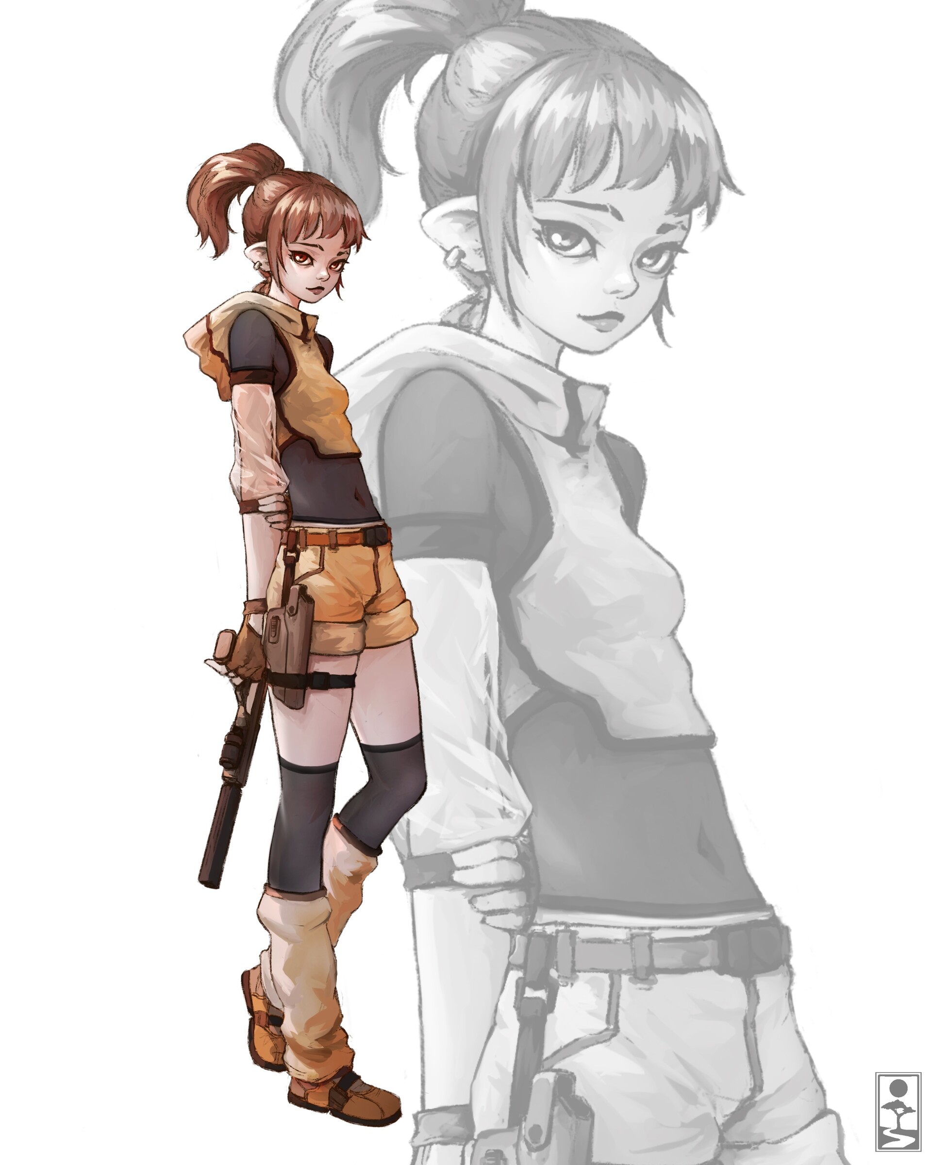 ArtStation - Modern Day Elf - Desert | Character Design