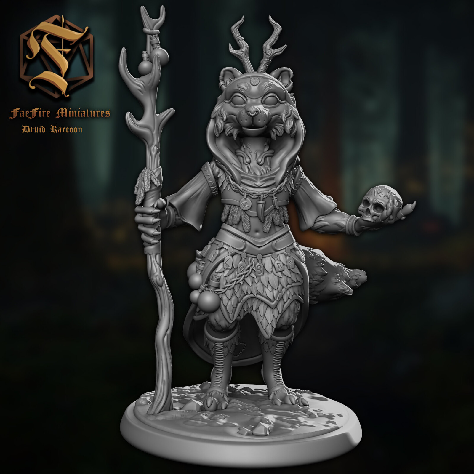 FaeFire Miniatures - Raccoon Folk - TableTop Miniatures