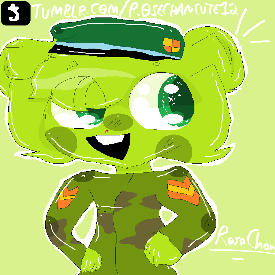 Artstation flippy happy tree friends fanart