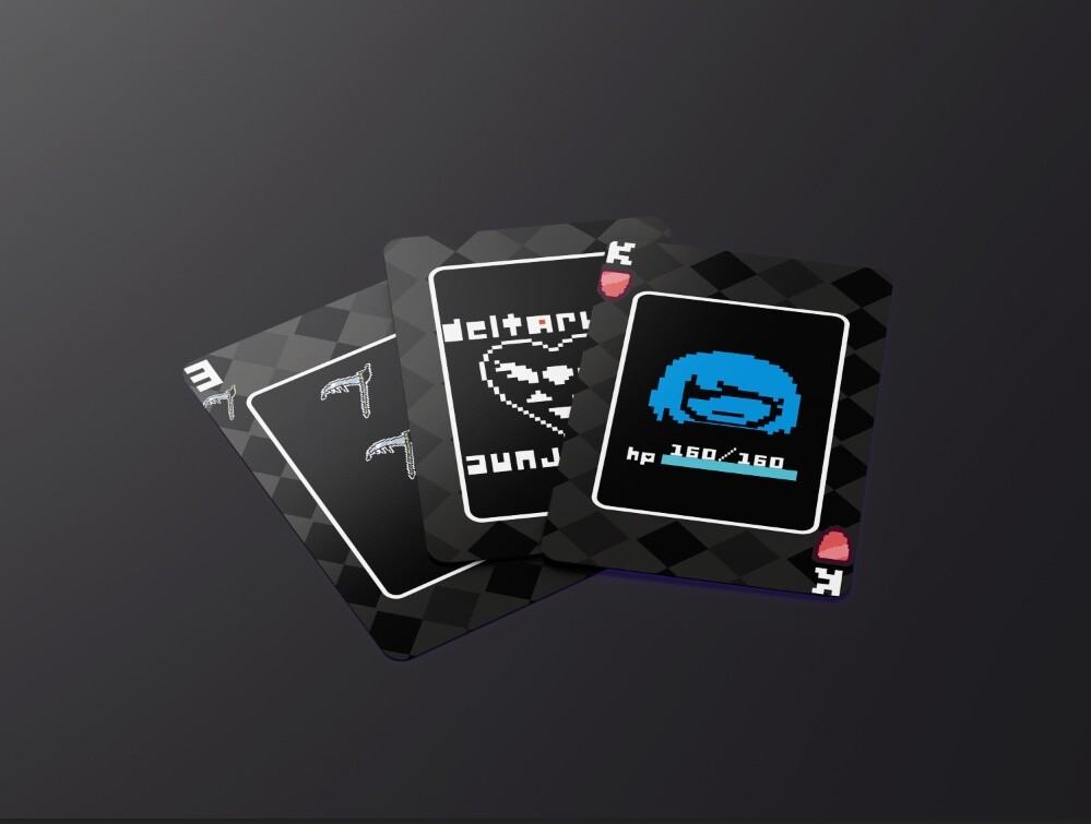 Artstation illustrative deltarune playing cards