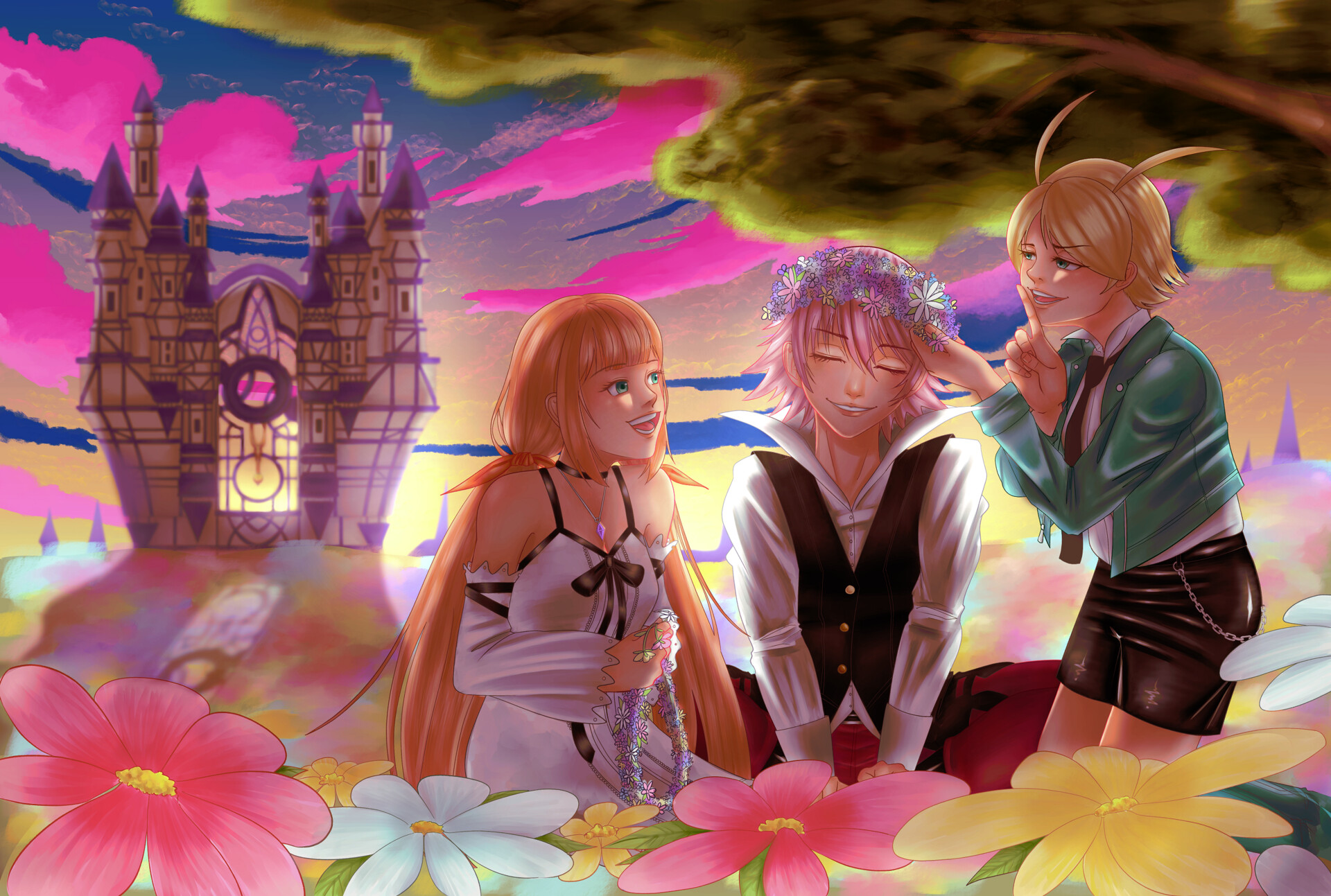 ArtStation Flower Trio // Kingdom Hearts