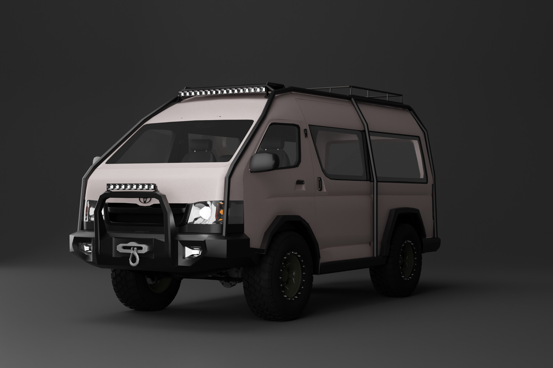 Off Road 4wd Hiace For Sale ArtStation Toyota Hiace Offroad Mode