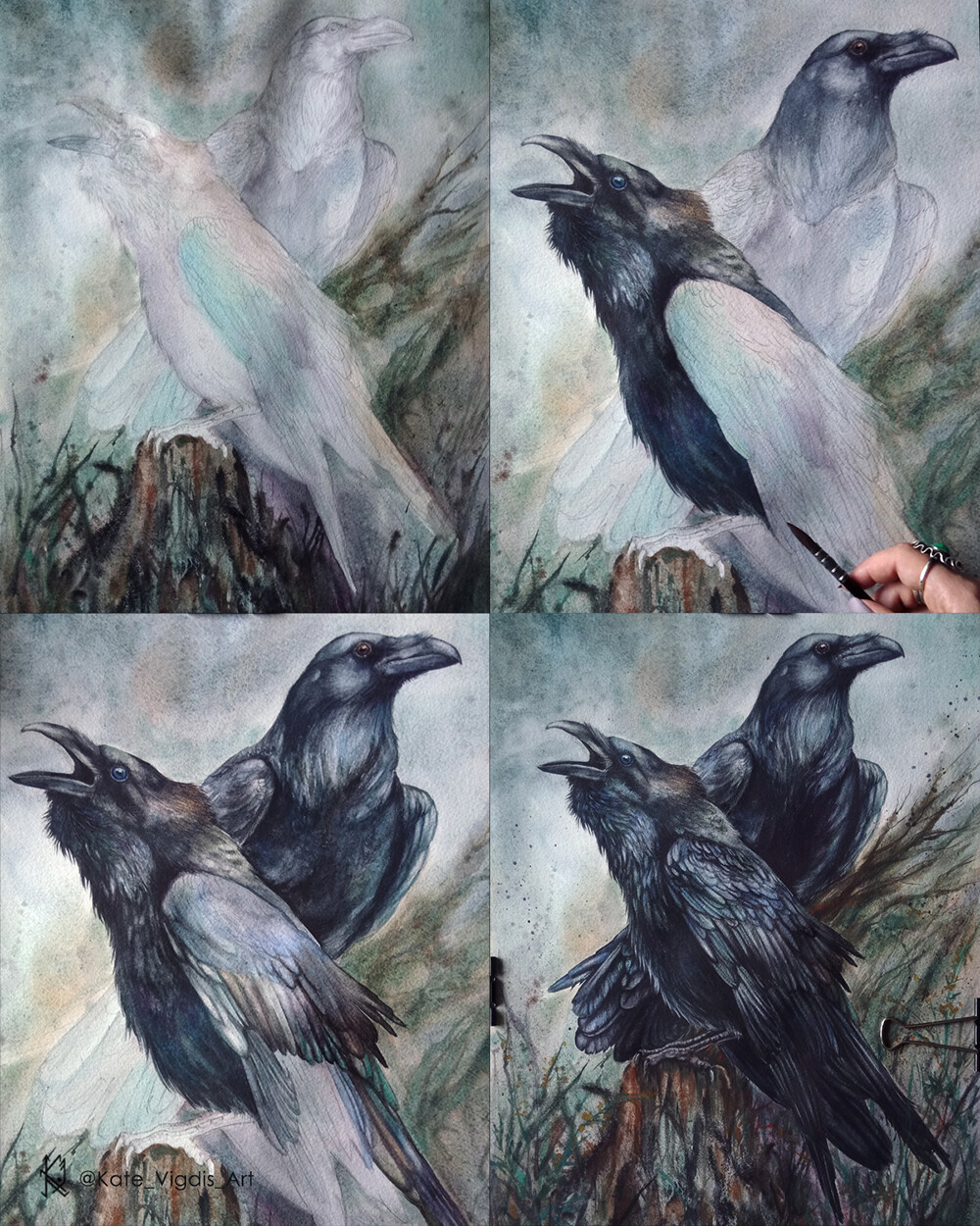 Creation process step by step.