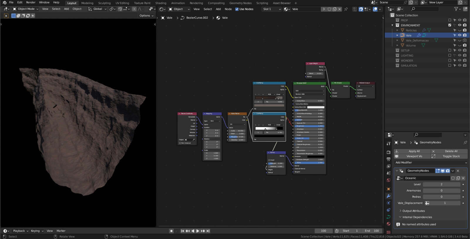 Valley shader