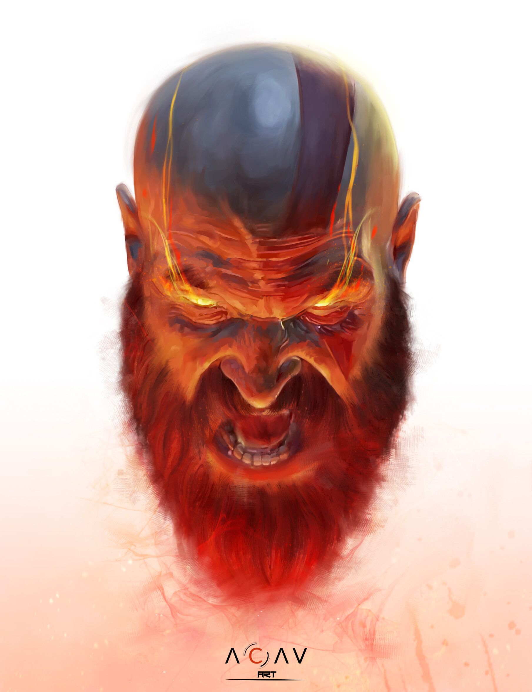 ArtStation - Kratos, Spartan Rage