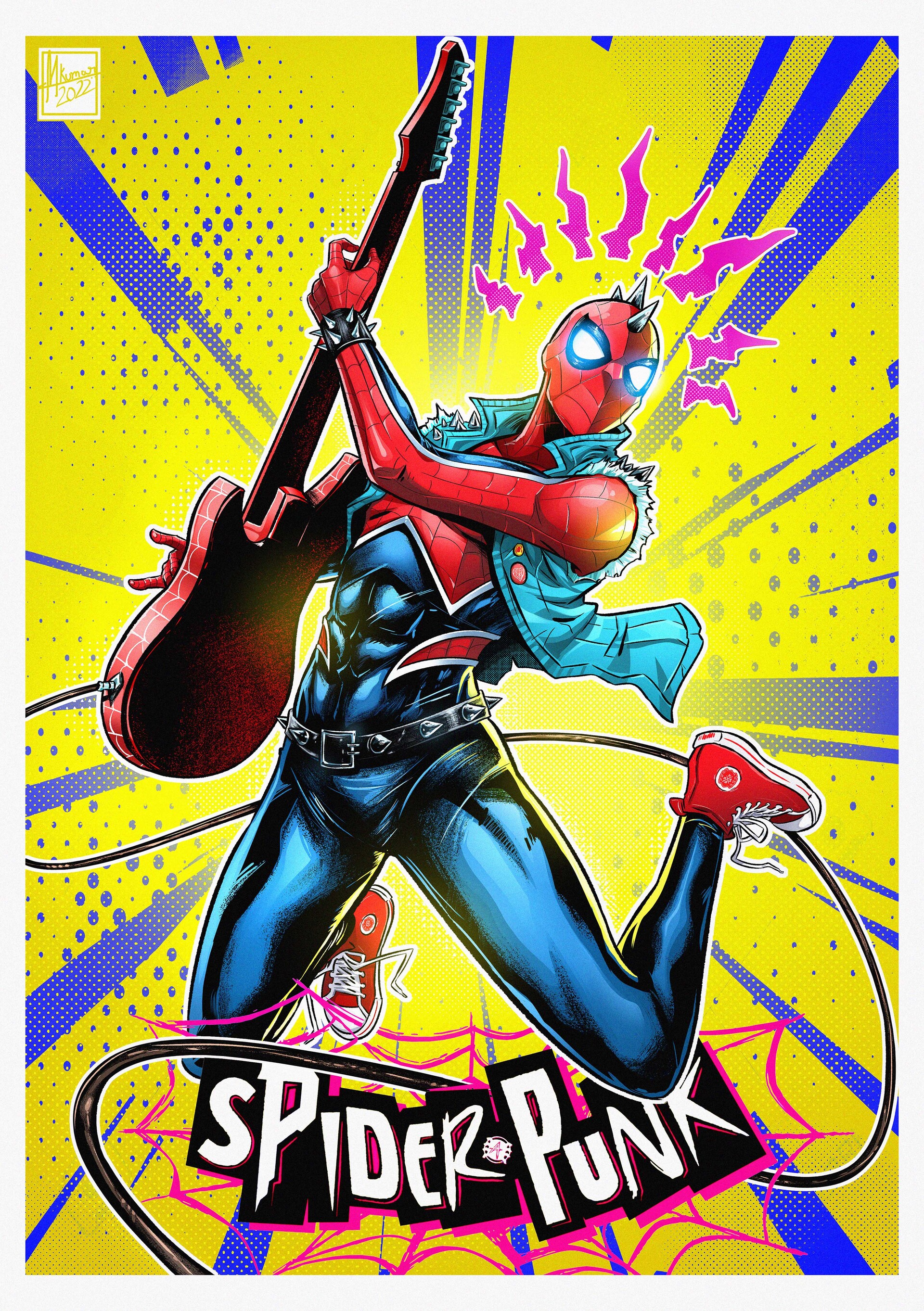 ArtStation - Spiderverse Doodle, SpiderPunk