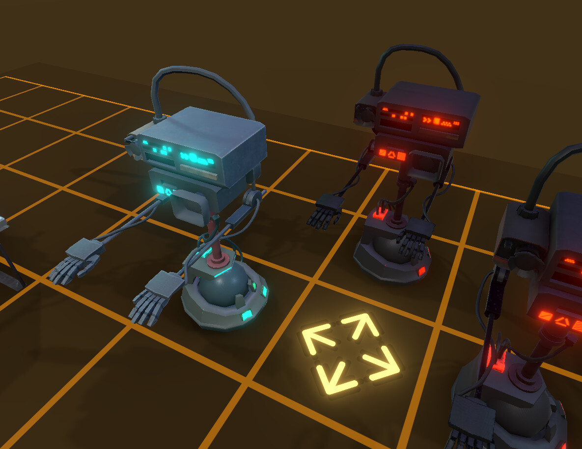 In engine shot of Bots getting ready to cook