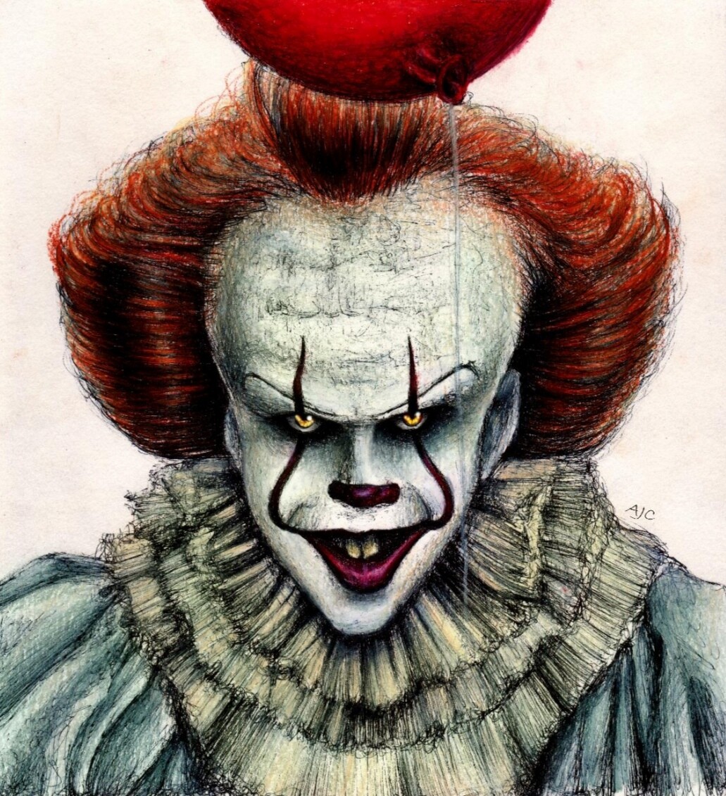 Artstation - Traditional Pennywise Illustration