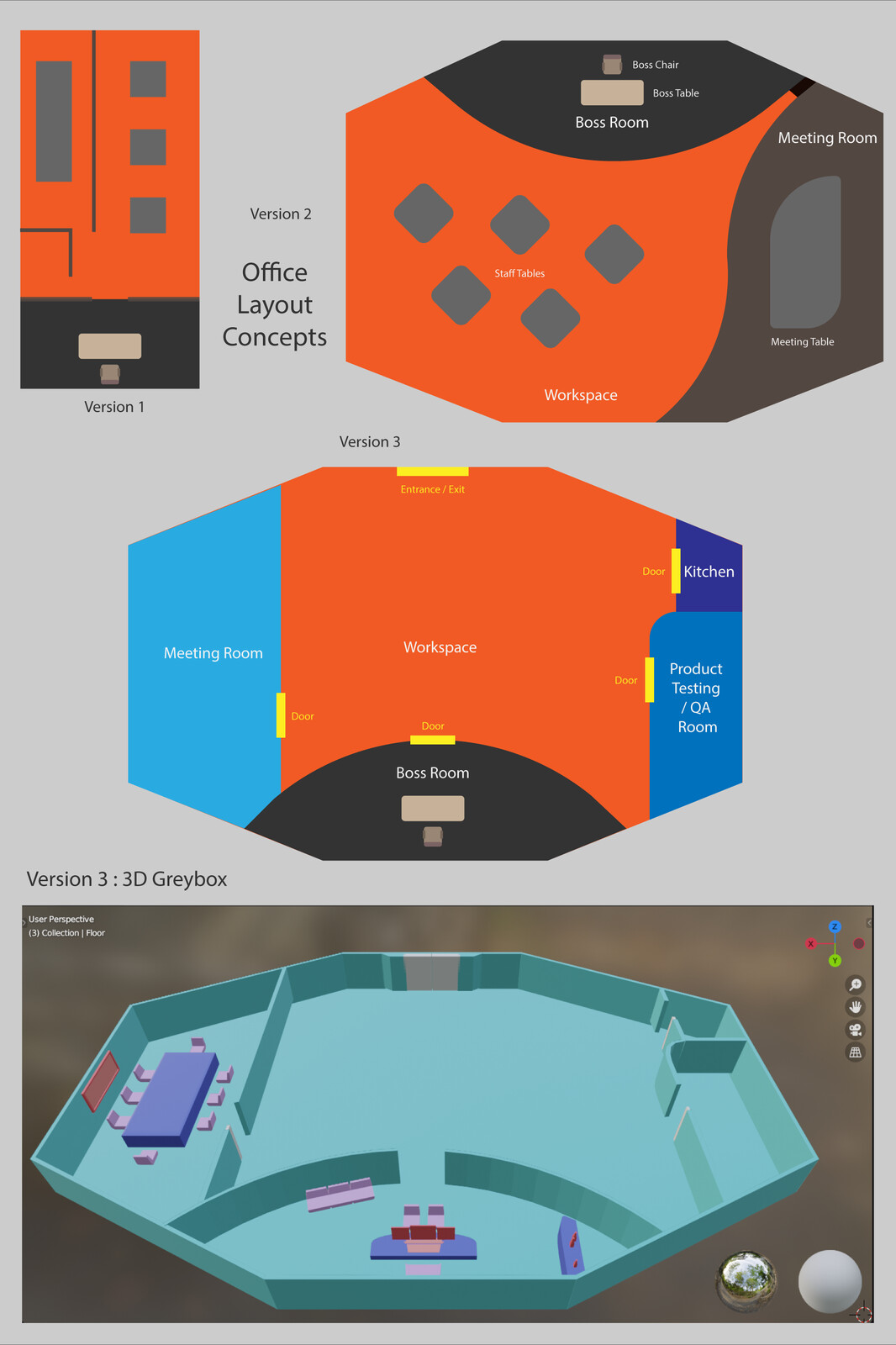 [ Level Design: Office Laoyout / Floorplan ]
