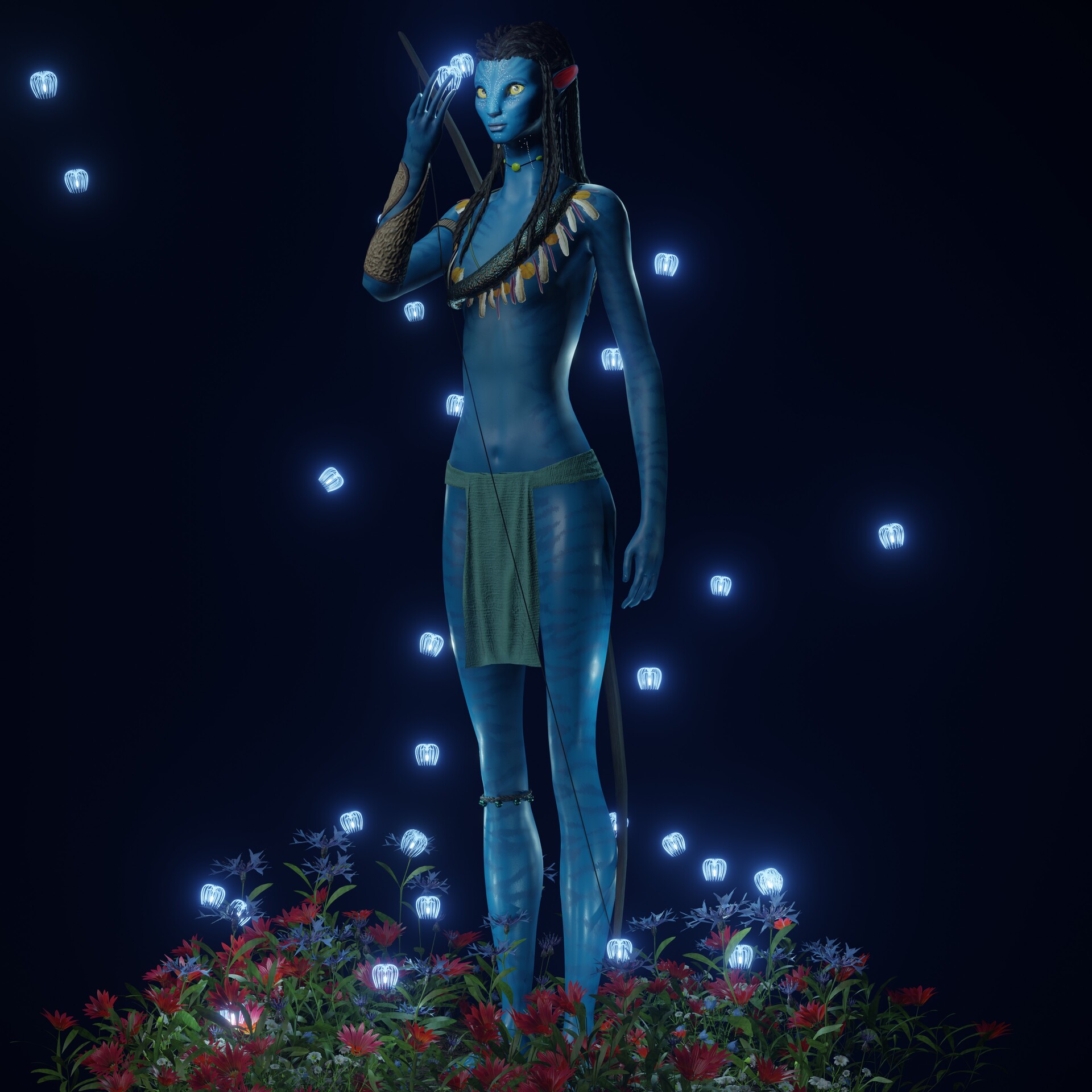 ArtStation - Avatar girls + Flowers