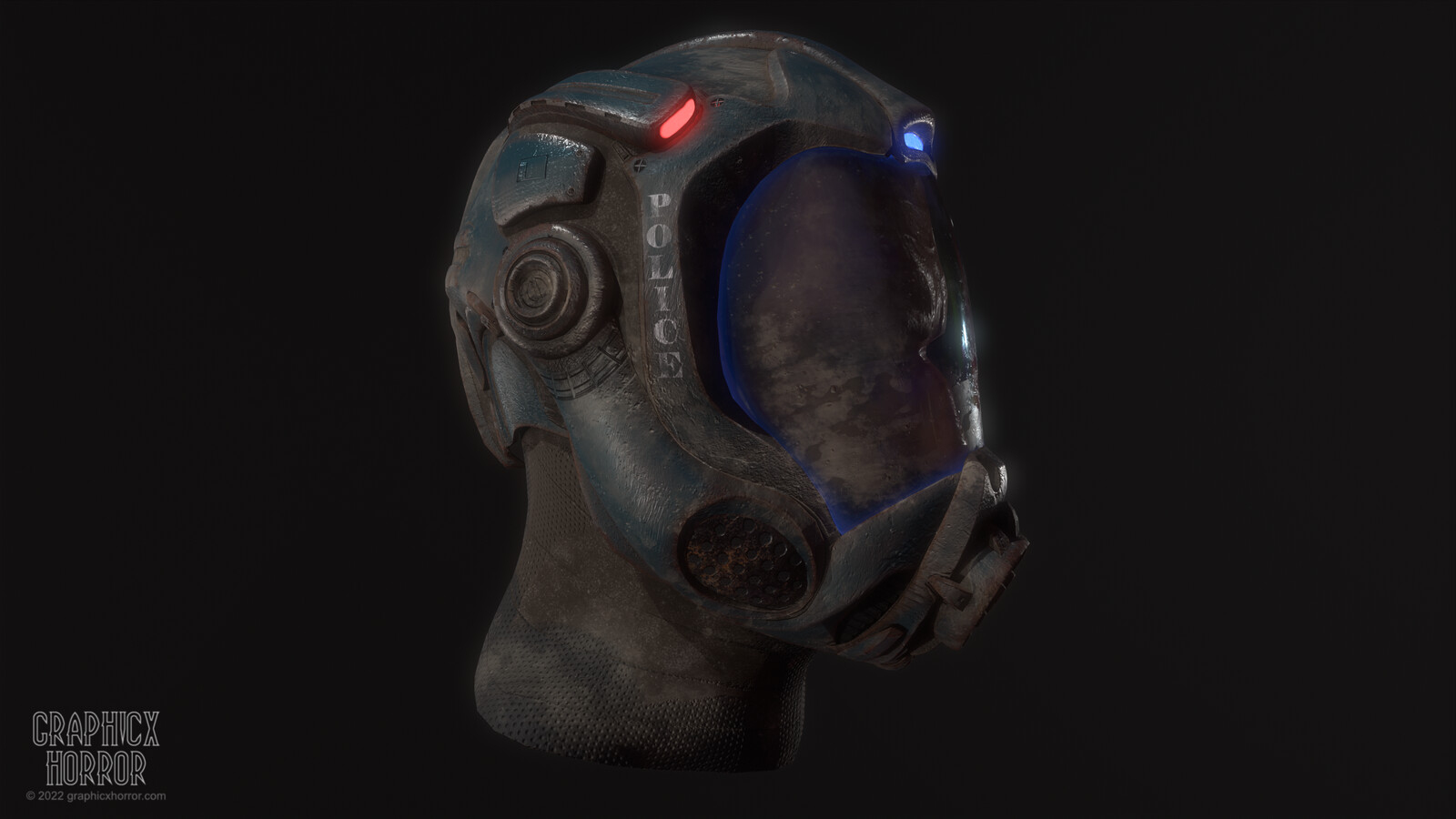 Sci-fi Police Helmet