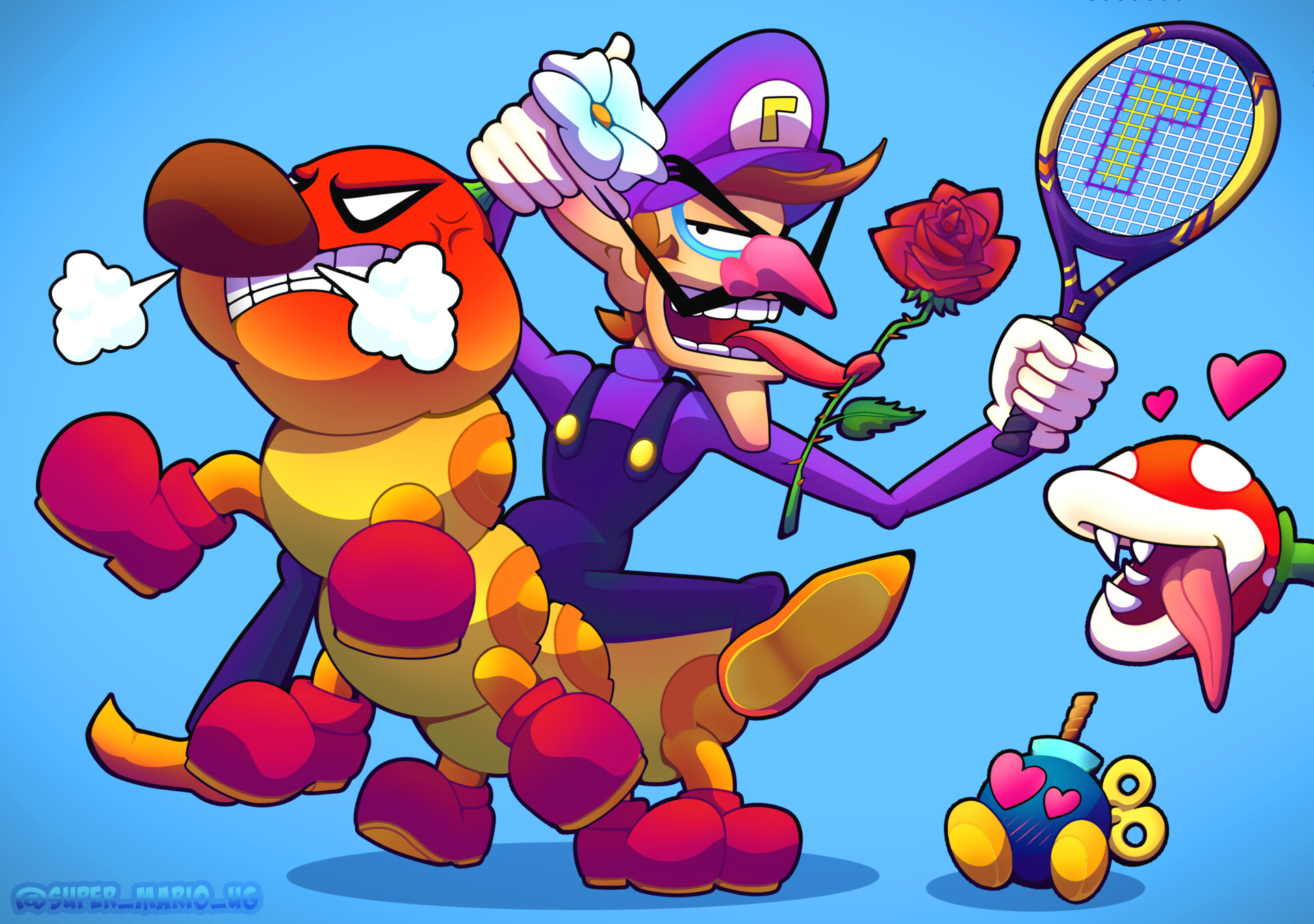 ArtStation Waluigi & Wiggler