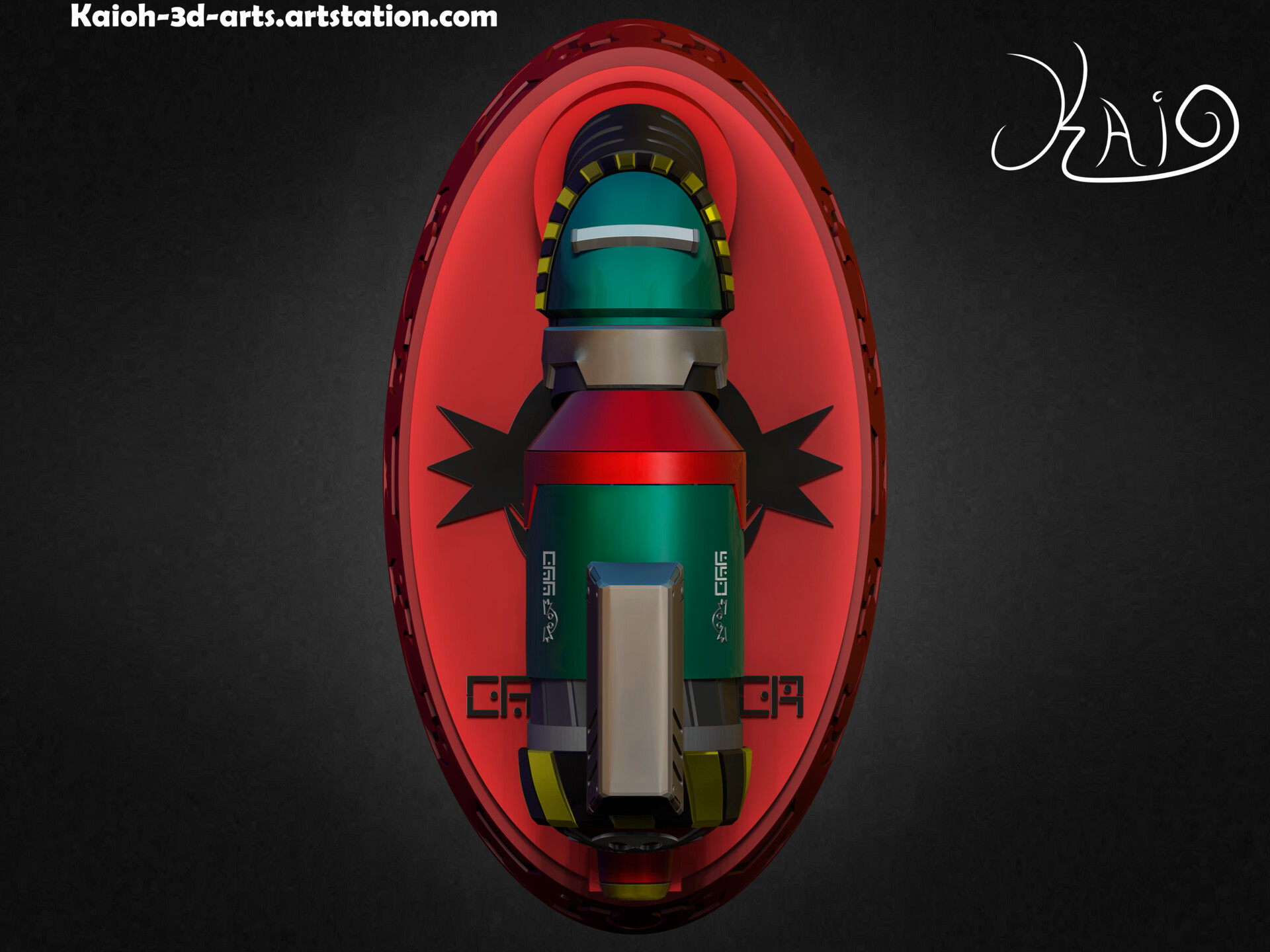 Kaio Augusto - Commision - PSO2 - Dr. Eggman's Eggblaster