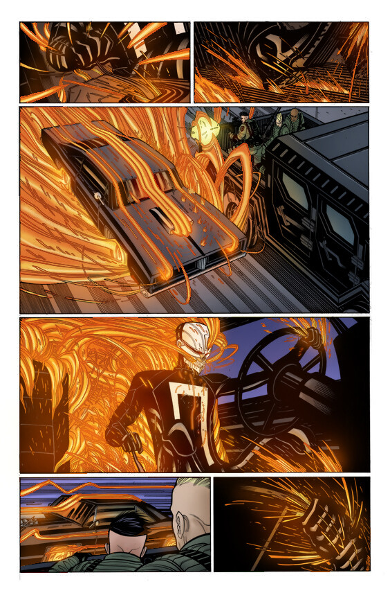 ArtStation - All-New Ghost Rider page by Tradd Moore