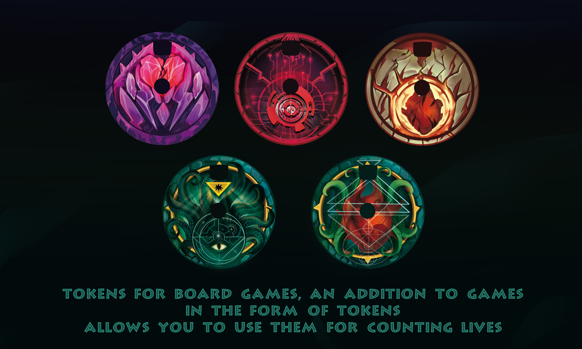 ArtStation board game tokens