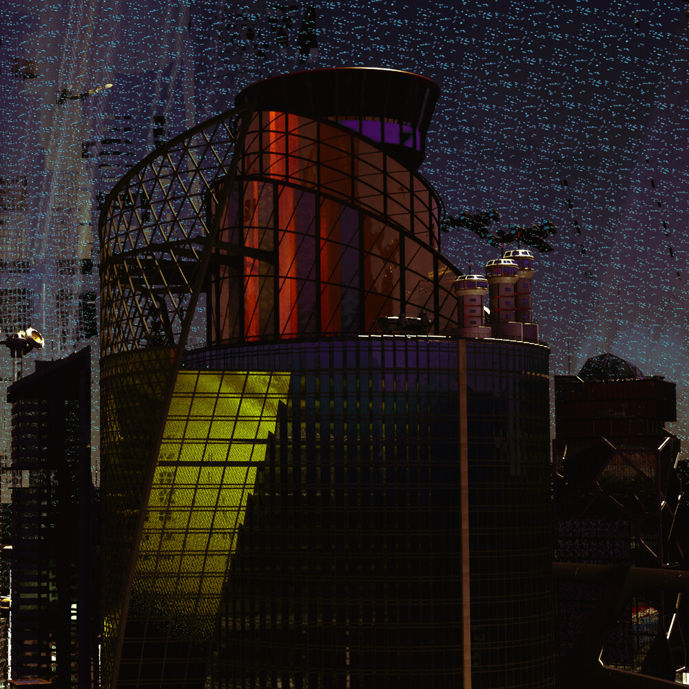 Interstellar Research RingShip.  'Under the Ring's Dome' -Research Tower