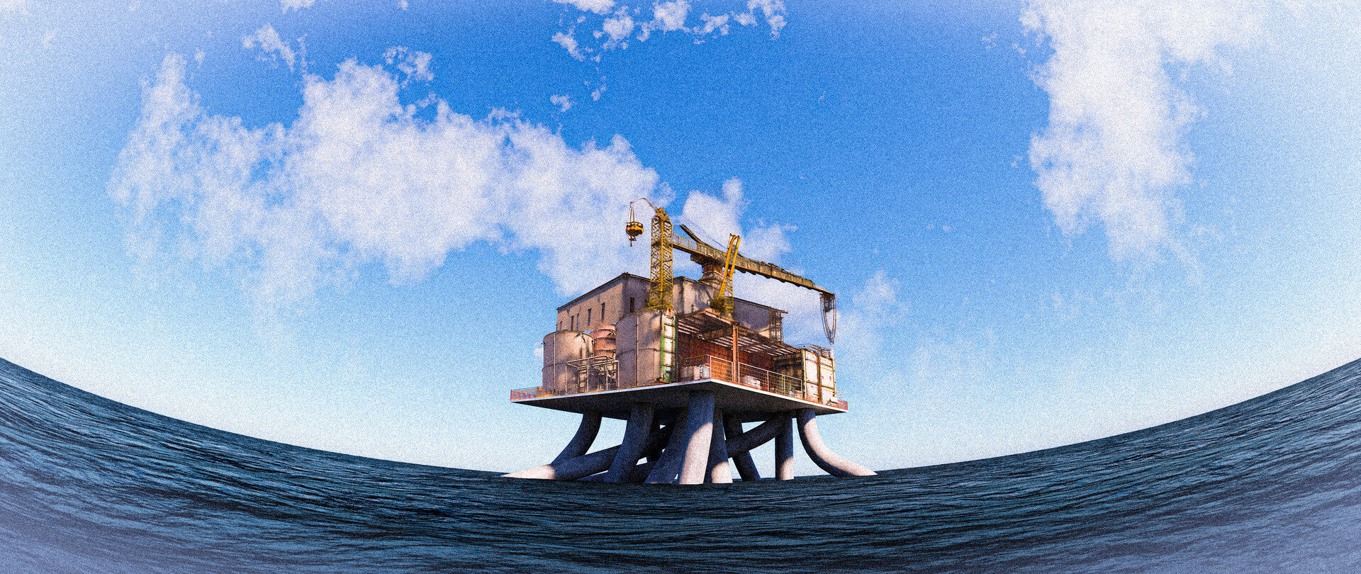 ArtStation - Sunny Oil Rig