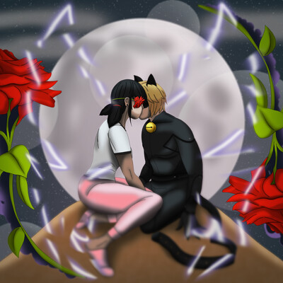 ArtStation - Cat Noir Valentine's day special