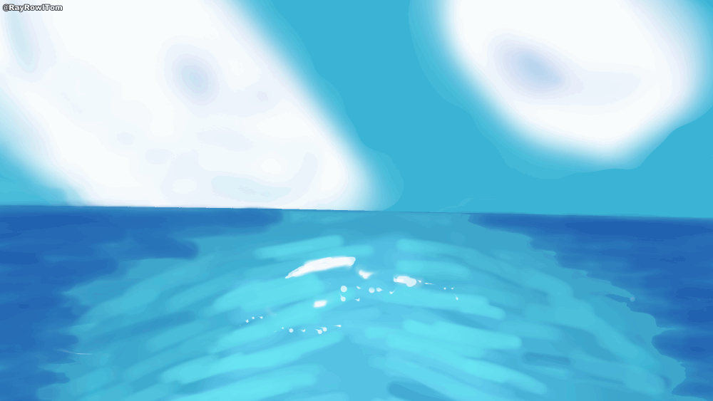 ArtStation - Ocean Moving Painting