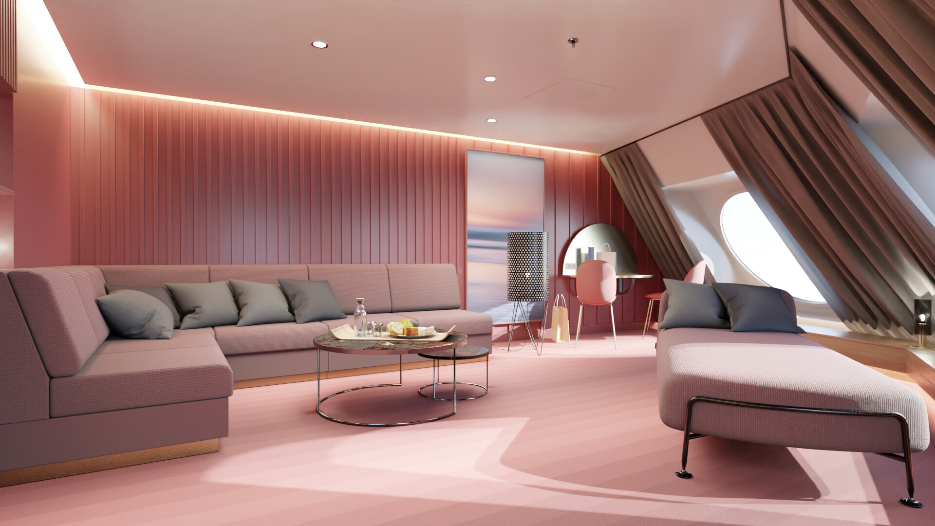 ArtStation Viking Line Glory Cabins visualization