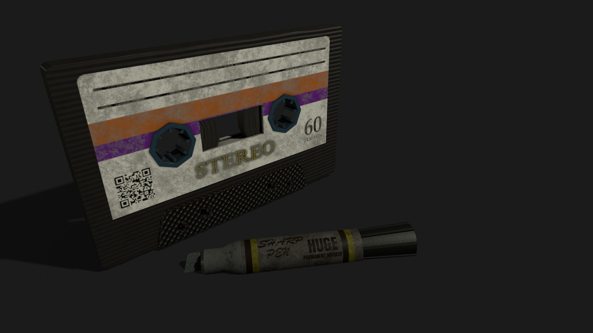 ArtStation - Spooky Marker & Cassette Tape