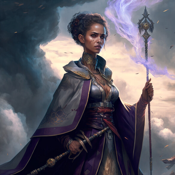 Artstation - Mage With Detailed European Clothing And Jewelry2