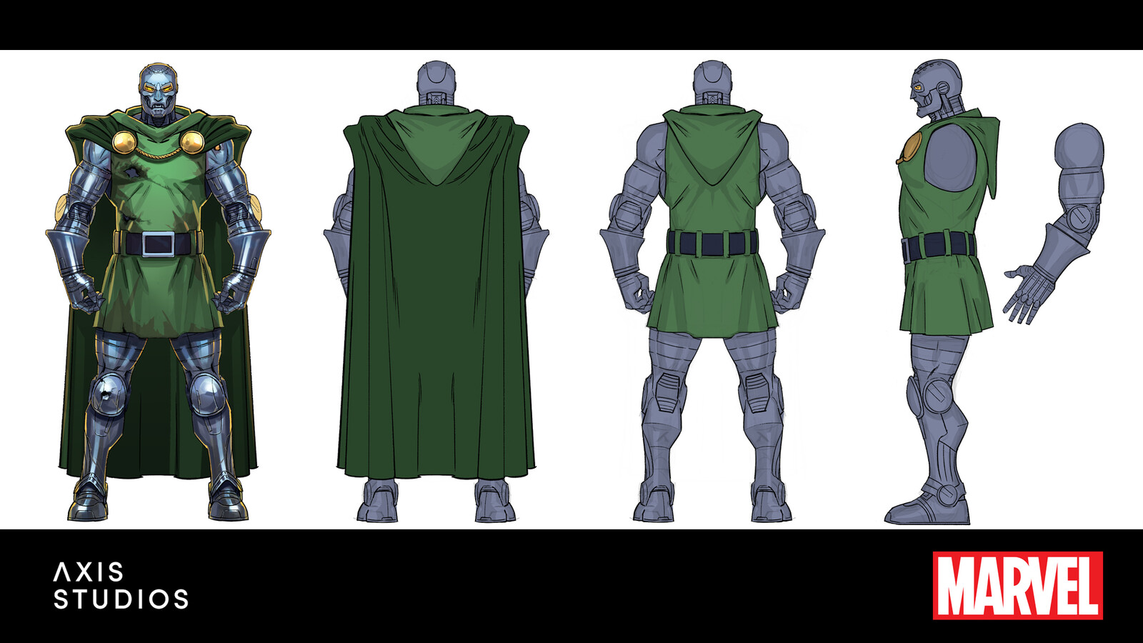 Doombot concept with different views.