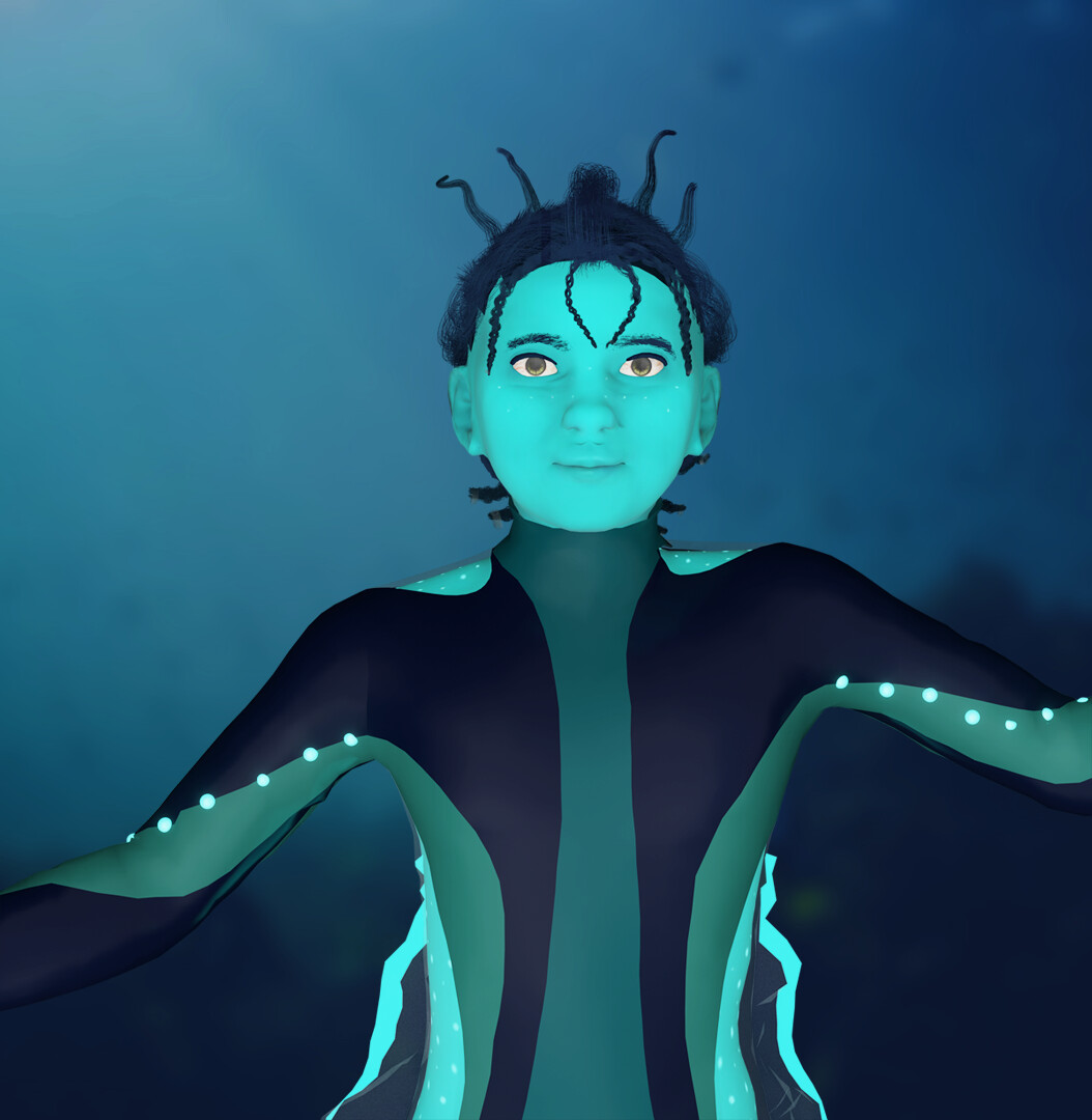 Melan takes a selfie