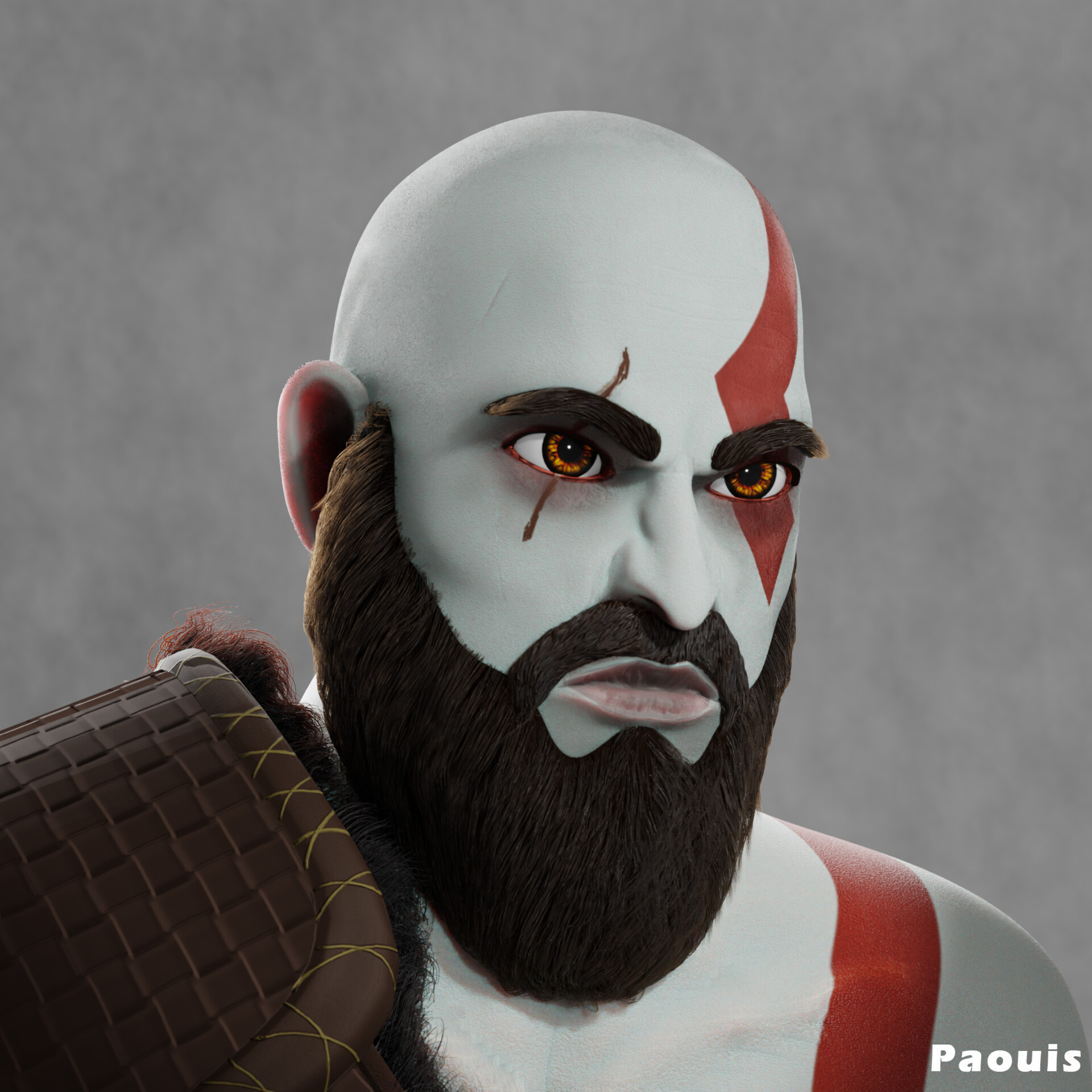 ArtStation - Kratos cartoon