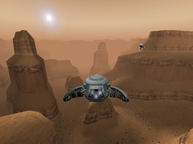 level IX - your view as you fly around the landscape (flying machines not my work)