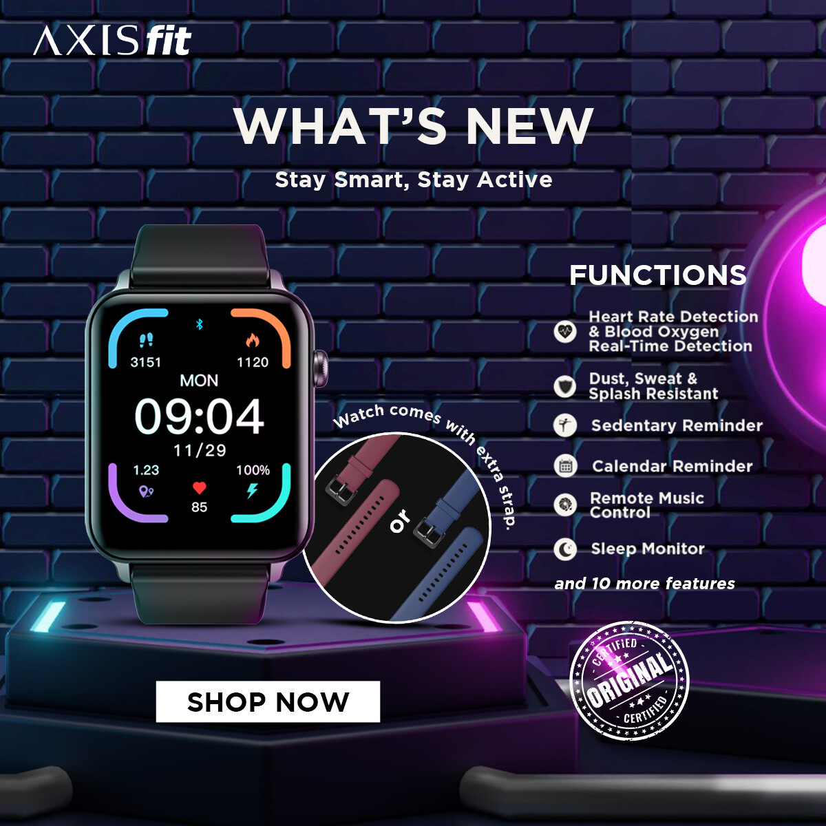 Axis fit smart watch deals